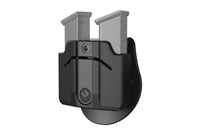 Fondina doppia con attacco Paddle per caricatori in polimero da 9 mm