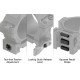 Anelli per ottica UTG ACCU-SYNC® Picatinny D.30 Quick Release Low Profile