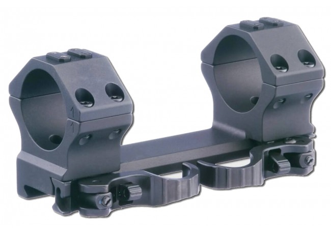 Attacco ad anello tattico monoblocco sgancio rapido diametro 30 mm BH 33 mm