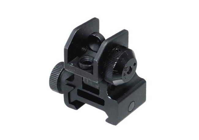 AR15 – Tacca di mira posteriore flip-up abbattibile - Picatinny