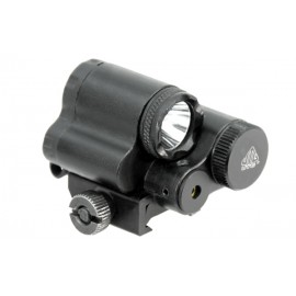 TORCIA LED 120 LUMEN COMPATTA+LASER ROSSO