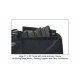 FODERO KIS 38"X11" NERA CON TASCHE