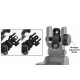 AR15 – Tacca di mira posteriore Flip Up inclinata a 45° - Picatinny