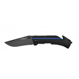 Coltello da soccorso Thin Blue da 20 cm apertura rapida assistita