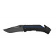 Coltello da soccorso Thin Blue da 20 cm apertura rapida assistita